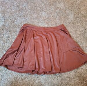 brown miniskirt